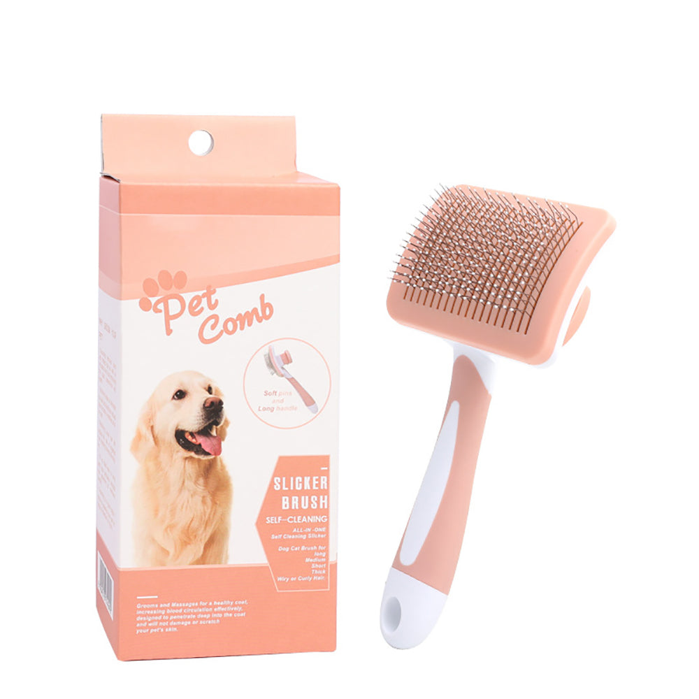 Self-Cleaning Pet Grooming Brush