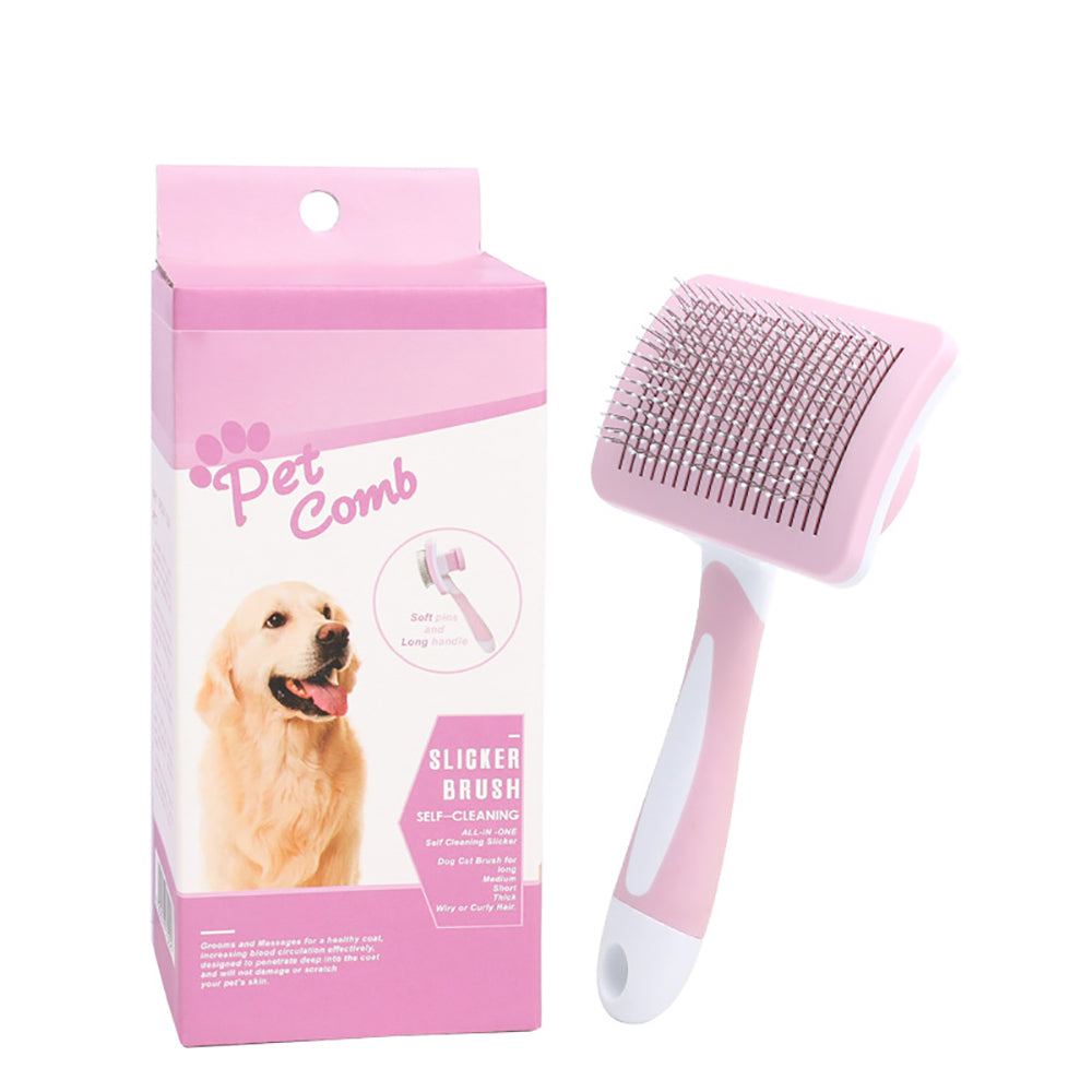 Self-Cleaning Pet Grooming Brush
