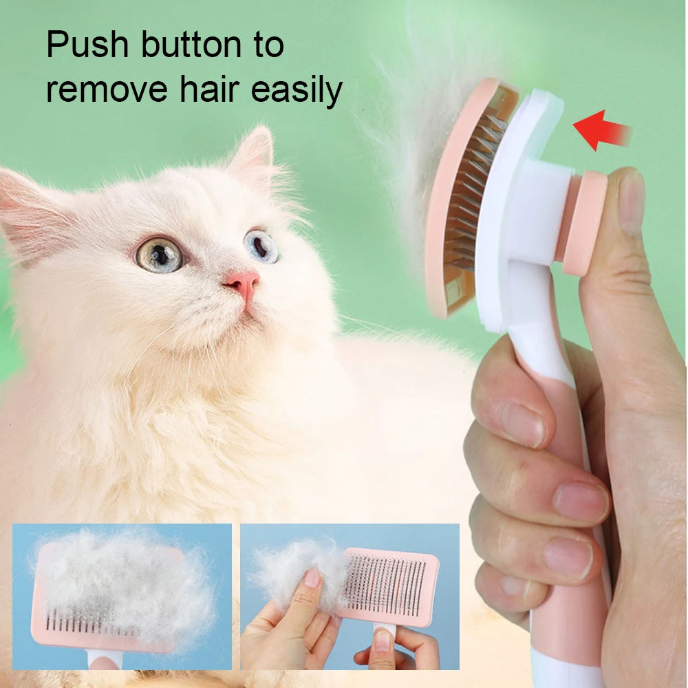 Self-Cleaning Pet Grooming Brush